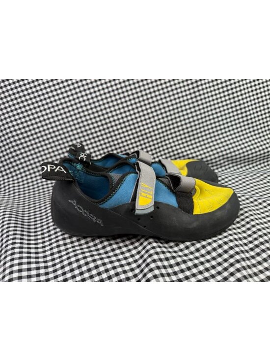 Acopa Fly Rock Climbing Shoes Men’s US 16 EU 50.5 Blue Yellow Bouldering